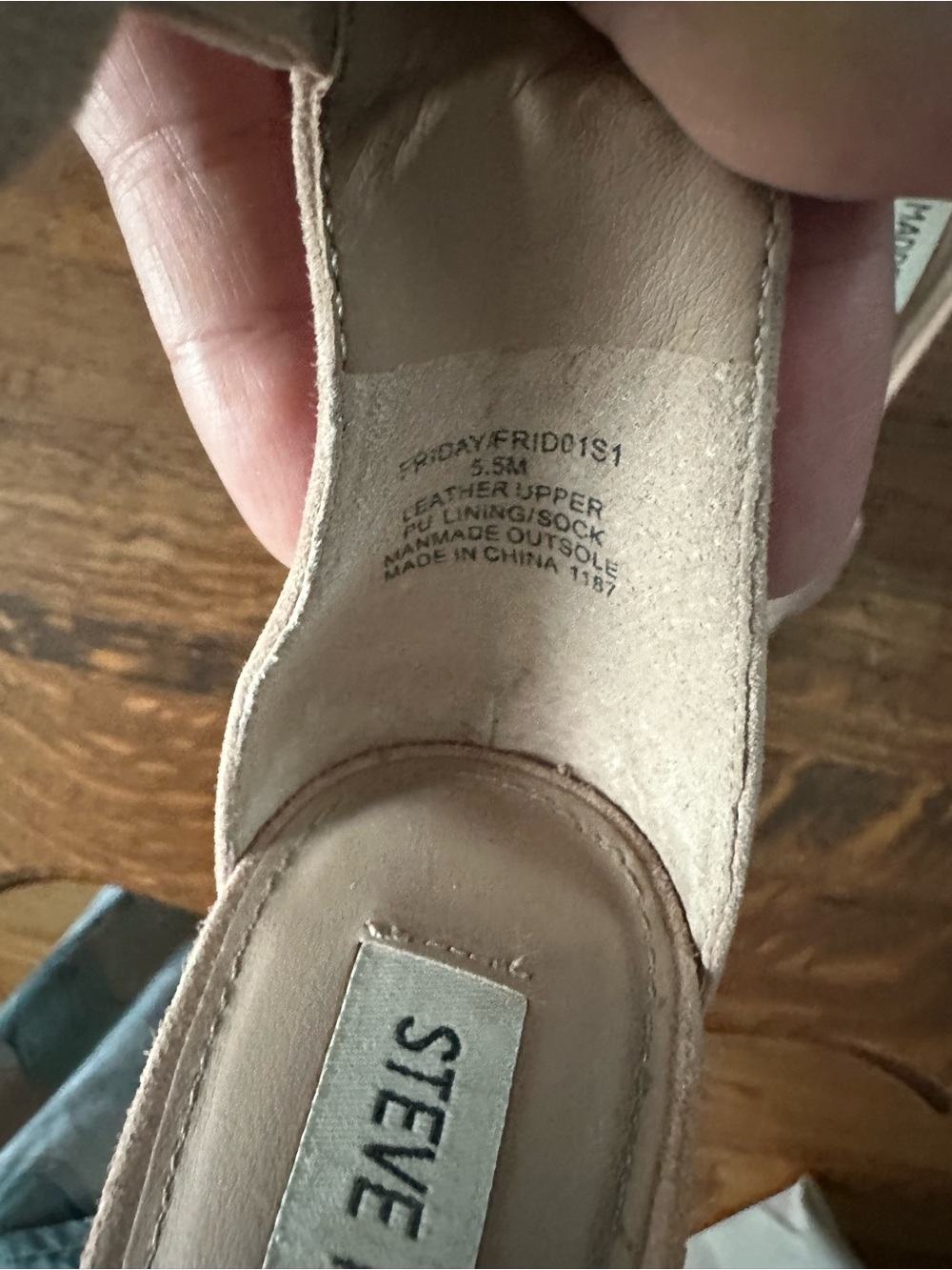 Steve Madden Blush Nude Suede Ankle Strap Block Heels - Picture 3 of 8